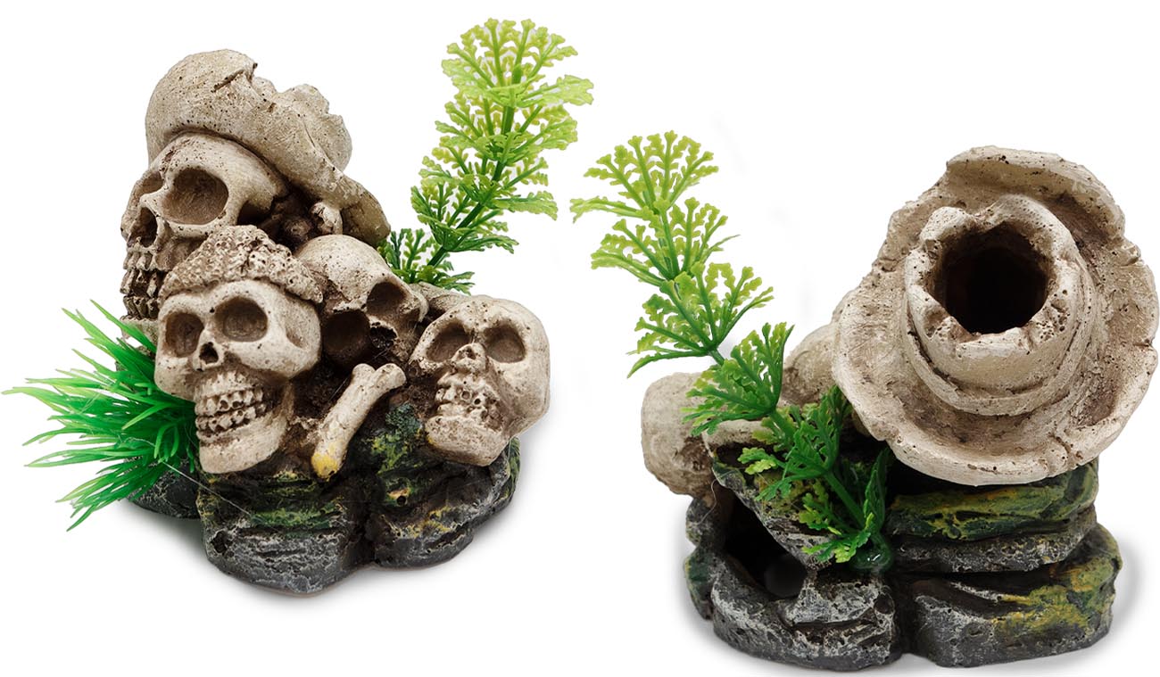 Czaszka Ludzka Ornament 11cm do Terrarium i Akwarium