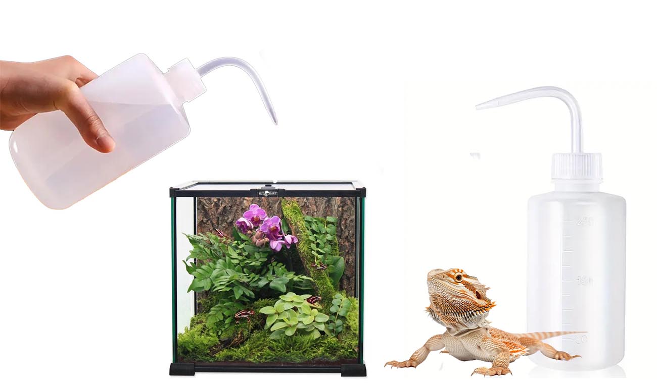 Butelka dozująca wodę do terrarium