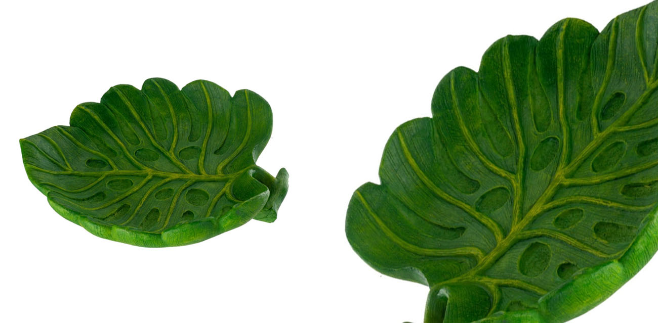 Reptile Nova Miska w Kształcie Liścia 15cm (Zielona)