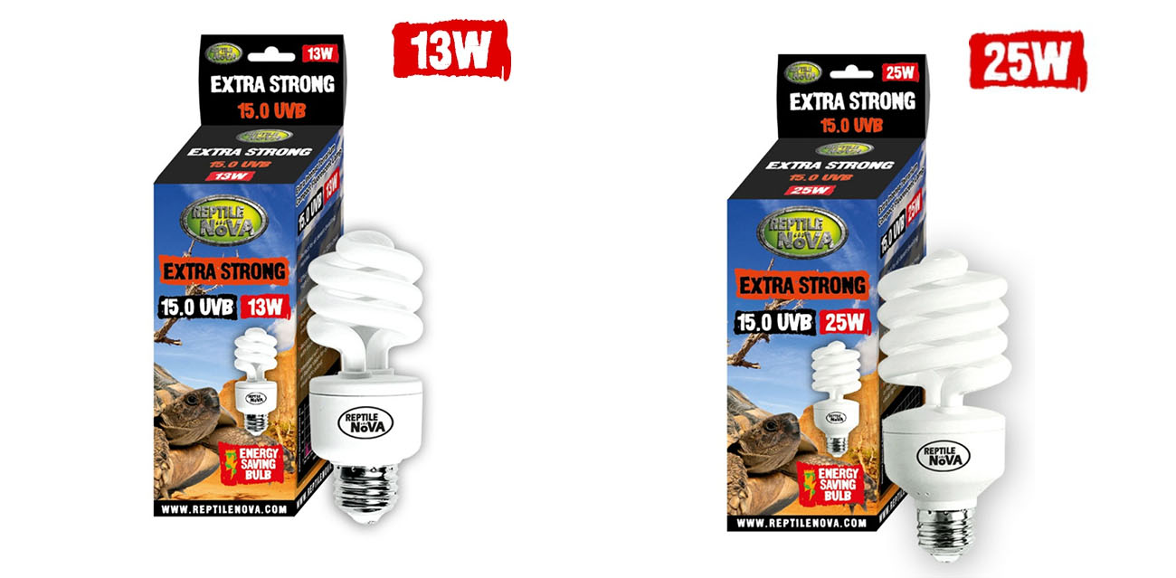 Reptile Nova Żarówka UVB 15.0 Extra Strong (13W / 25W)