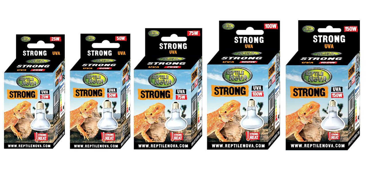 Reptile Nova Żarówka Grzewcza UVA Strong Basking Spot (25W-150W)