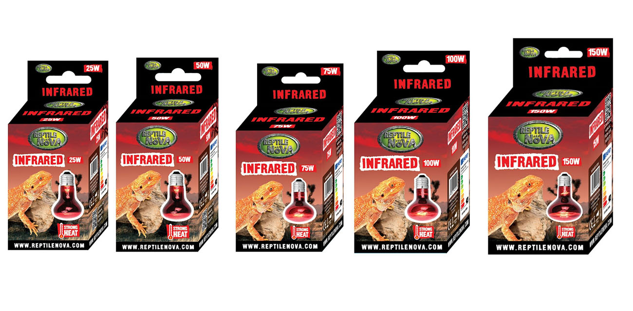 Reptile Nova Żarówka Grzewcza Infrared (25W-150W)