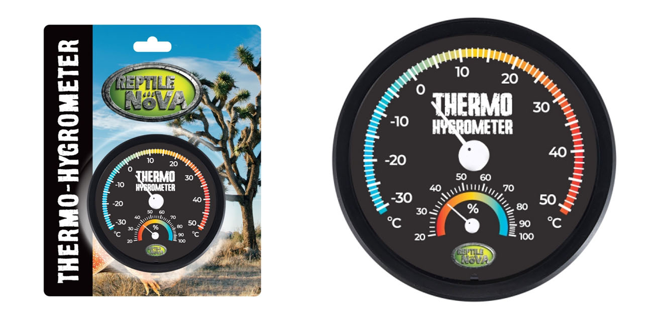 Reptile Nova Termo-Higrometr Analogowy 2w1 (7,5cm)