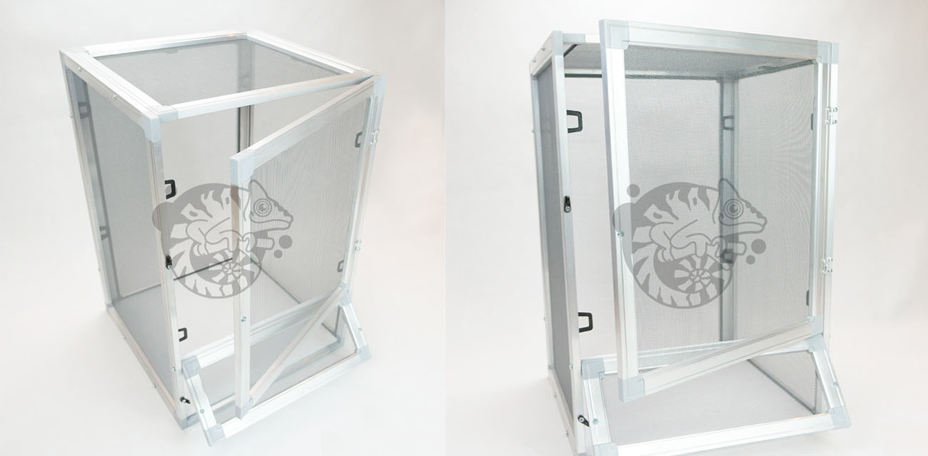  Terrarium Siatkowe z Akrylowym Frontem 50x50x100cm