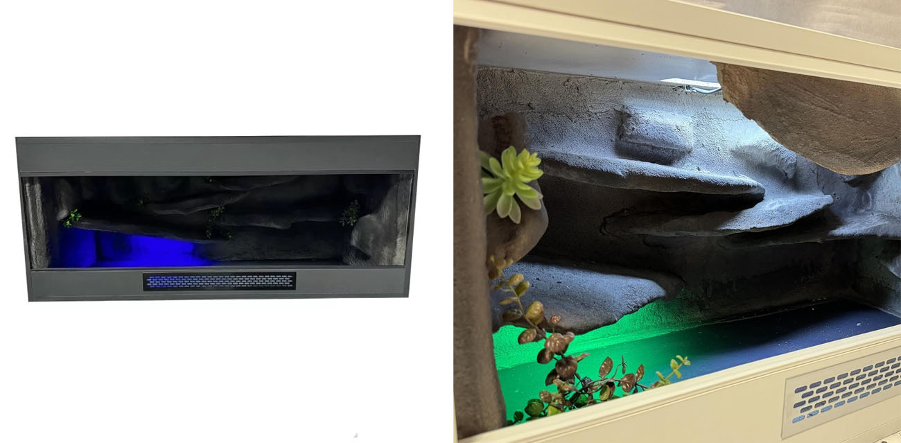 Duże Terrarium 120x50x50cm z Płyty Meblowej i Ścianką 3D