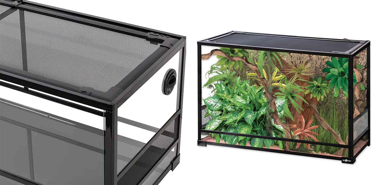 Repti Planet Składane Terrarium 90x45x60cm z Wentylacją Siatkową