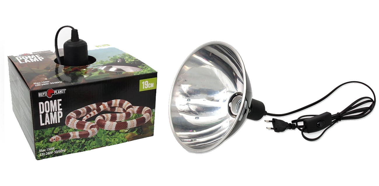 Repti Planet Szeroka Lampa Kloszowa 19cm do 150W