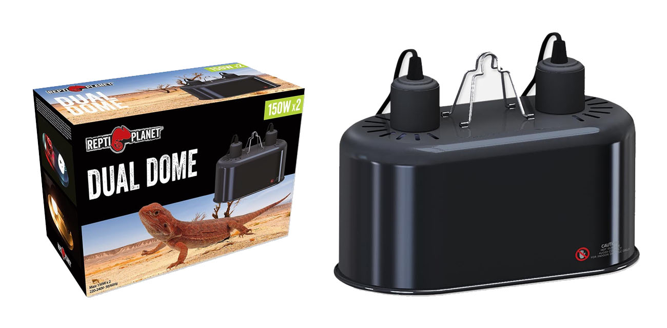 Repti Planet Podwójna Lampa Dual Dome (2x150W)