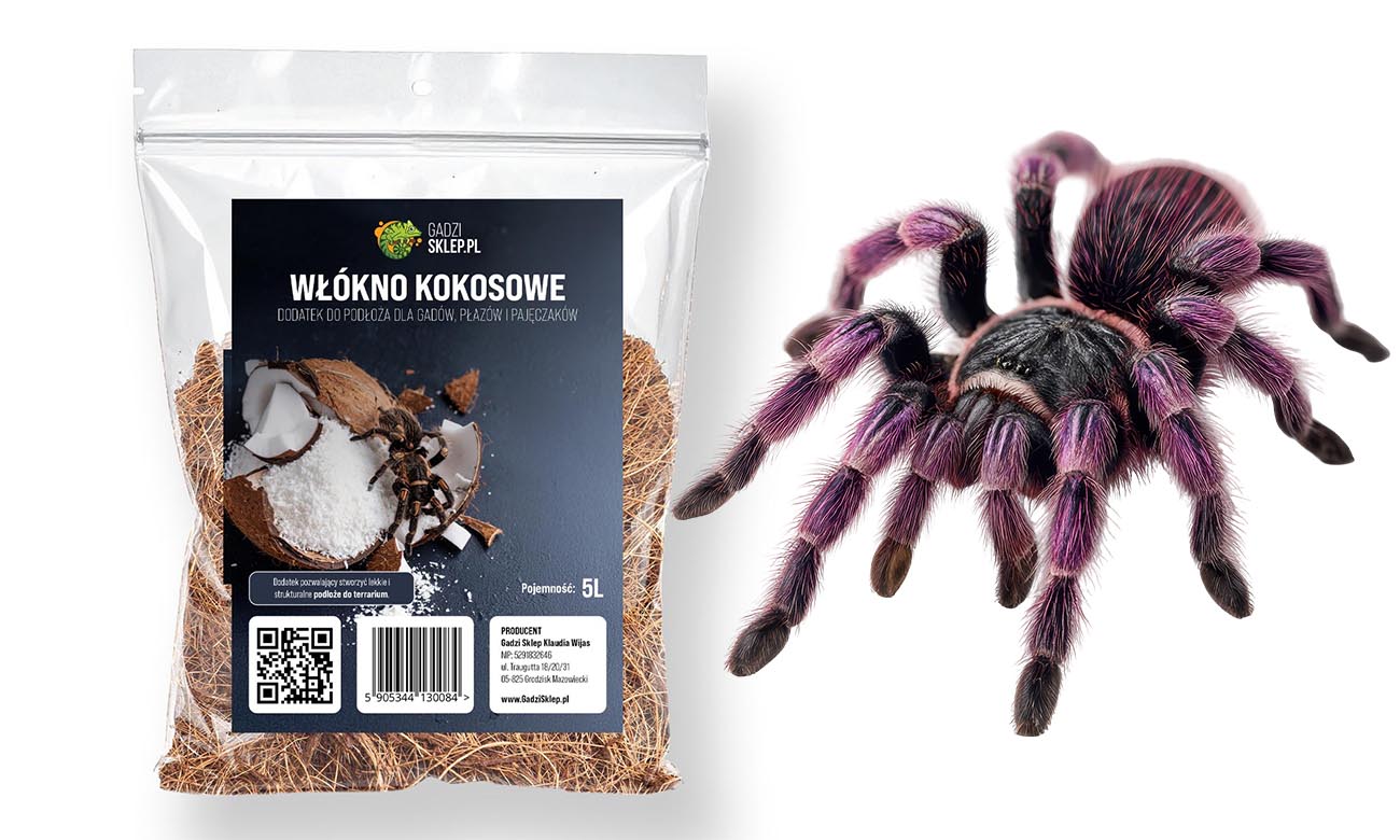 Włókno kokosowe do Terrarium