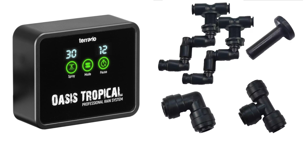 Terrario Oasis Tropical - automatyczny zraszacz z programatorem