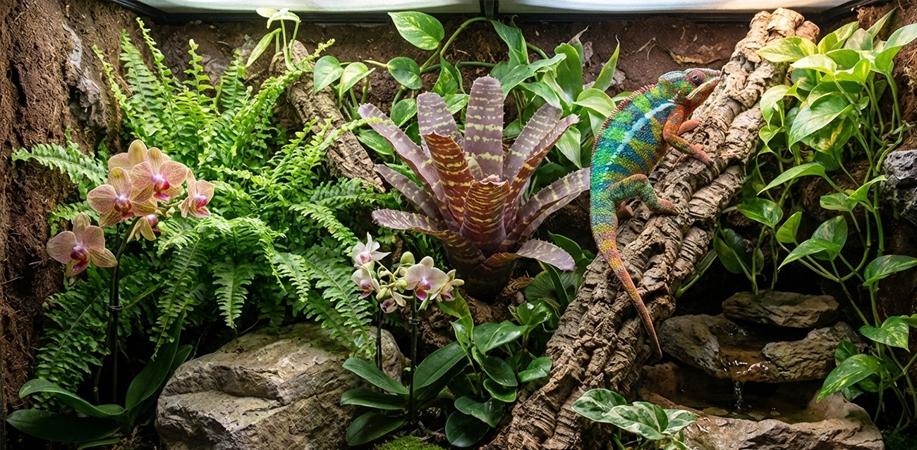 Dlaczego warto wybrać Bromelię ZooMed z serii Naturalistic Flora?