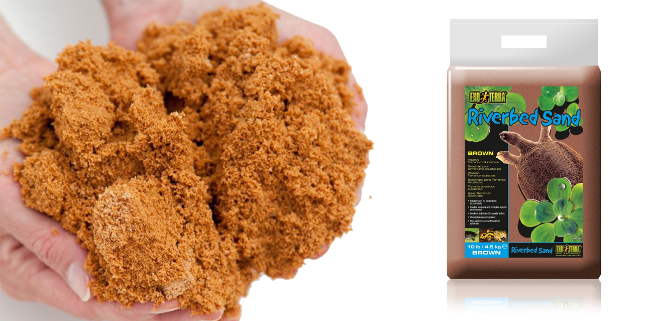 EXO TERRA Riverbed Sand 4,5kg - naturalny piasek rzeczny do akwaterrarium