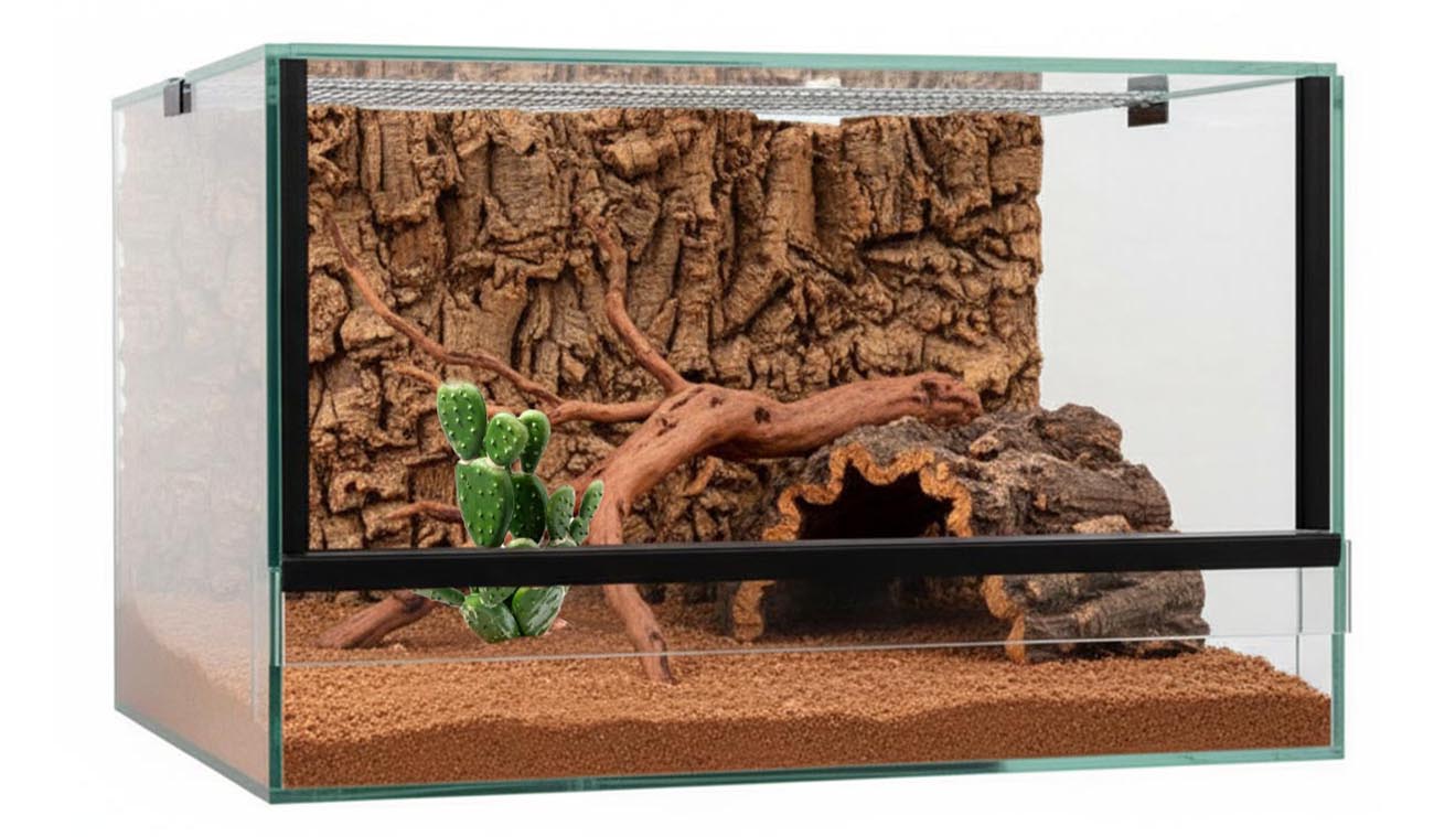 Terrarium pustynne 30x30x20cm dla skorpiona i ptasznika