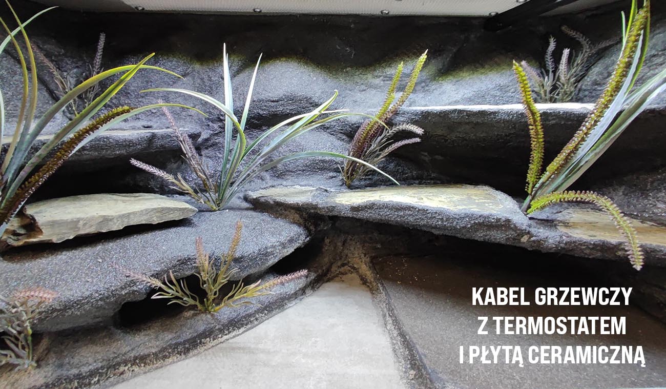 Odpowiednia temperatura z kablem grzewczym i termostatem