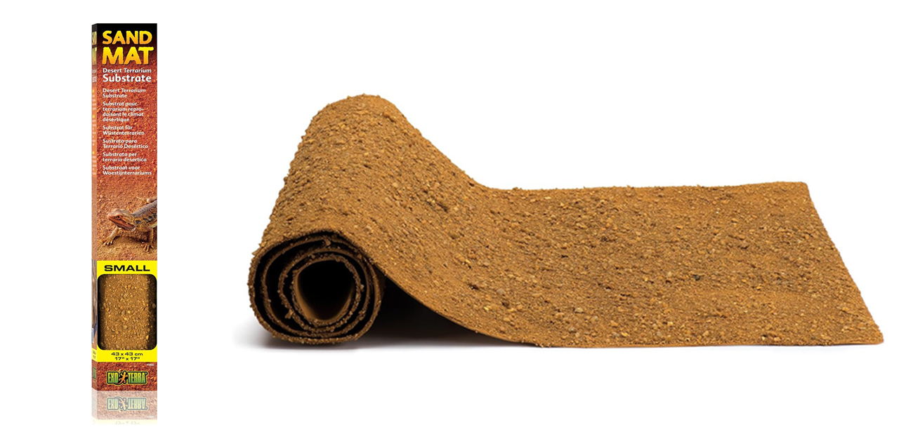 EXO TERRA Sand Mat S (43x43cm) – bezpieczna mata piaskowa do terrarium