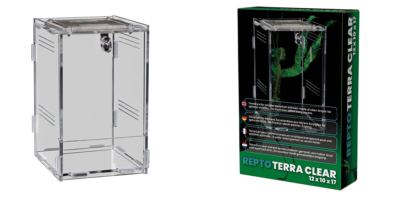 Repto Terra Clear (11,5x10x16,5 cm) – akrylowe nano terrarium