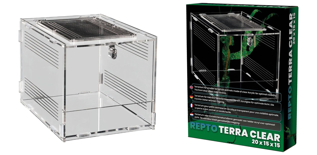 Repto Terra Clear (20 x 15 x 15,3 cm) – uniwersalny pojemnik hodowlany