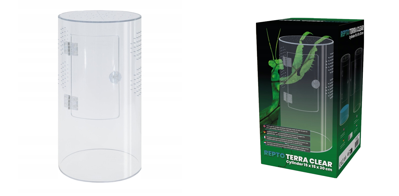 Repto Terra Clear Cylinder (Ø15 x 30 cm) – akrylowa tuba premium