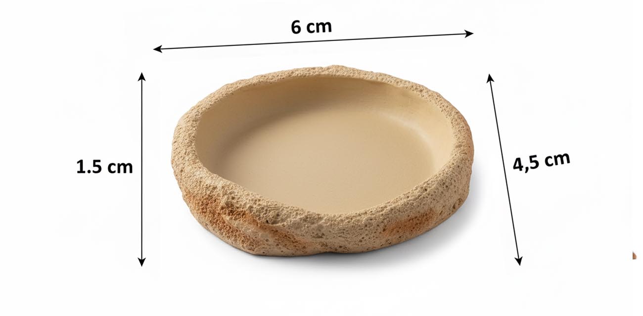 Miseczka XS do terrarium na wodę i pokarm