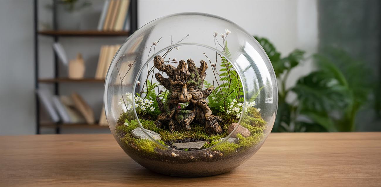 Kryjówka Duch Lasu 18 cm do terrarium i akwarium