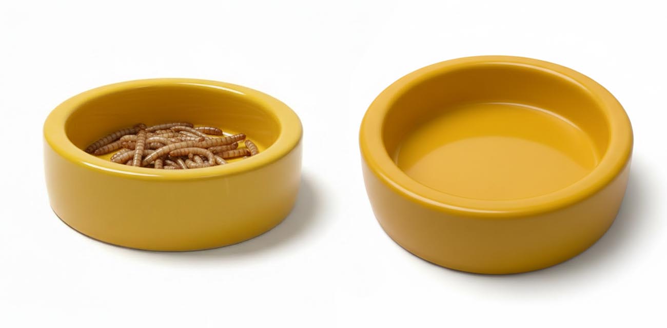 Miseczka na mącznika, wodę i suplementy 7 cm