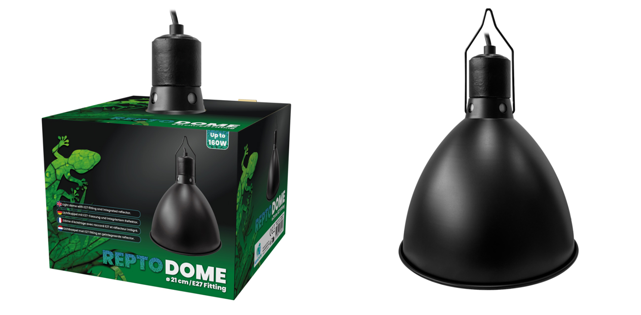 Repto Dome E27 21cm (Czarna) – duża oprawa reflektorowa