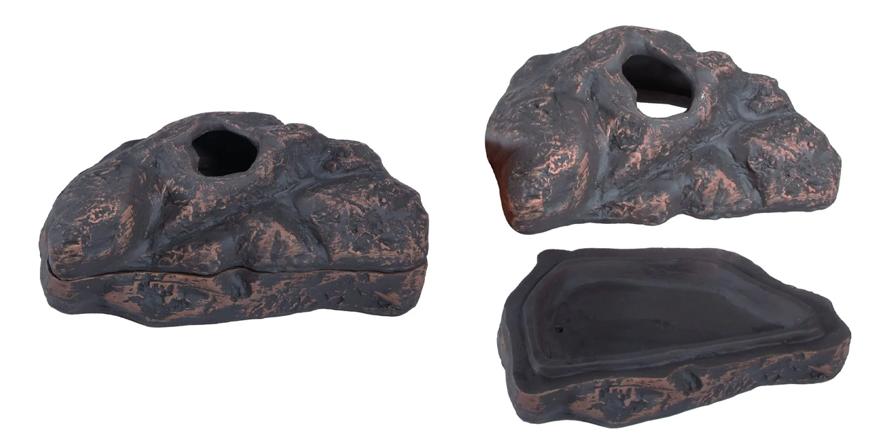 Repto Deco Shelter Brown S (18x12x8 cm) - skalna kryjówka