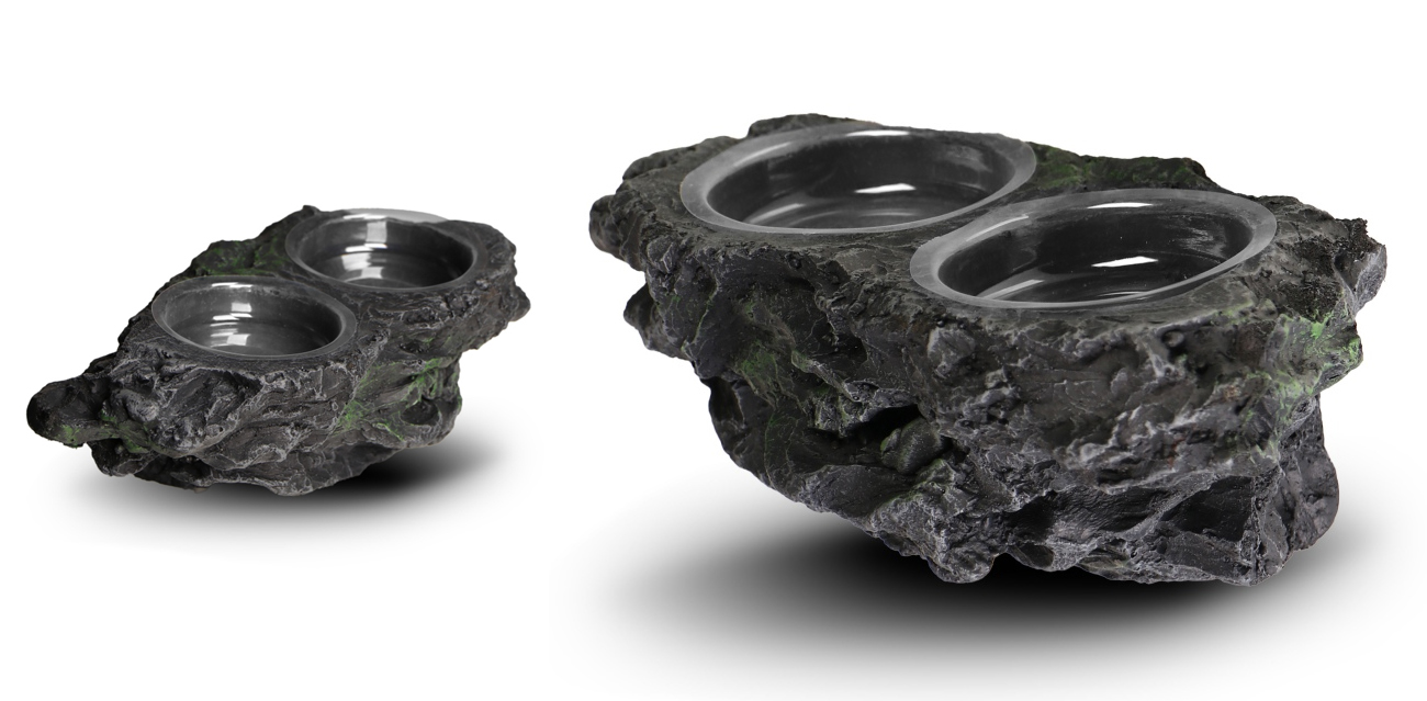 Resun Hanging Stone Dish (23x10x8 cm) - wisząca miska "Skała"