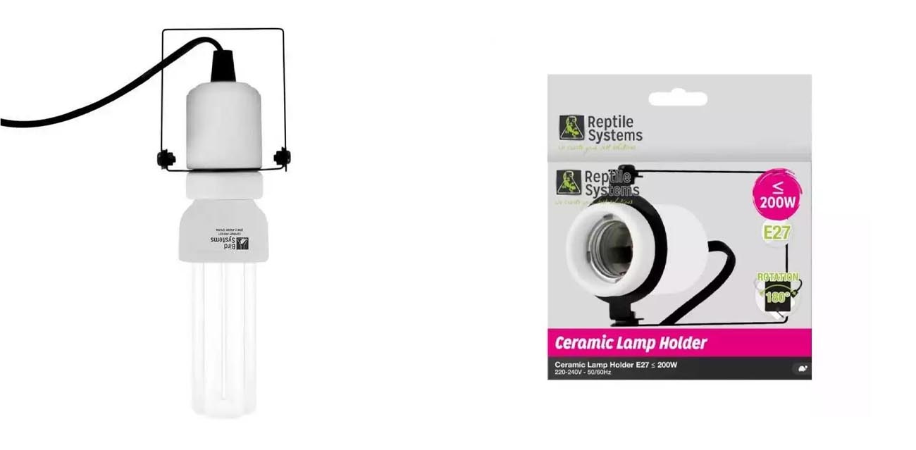 Reptile Systems Oprawa Ceramiczna z Uchwytem (do 200W)