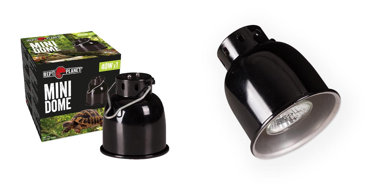 Repti Planet Mini Dome - Najniższa Lampa do Terrarium (do 40W)