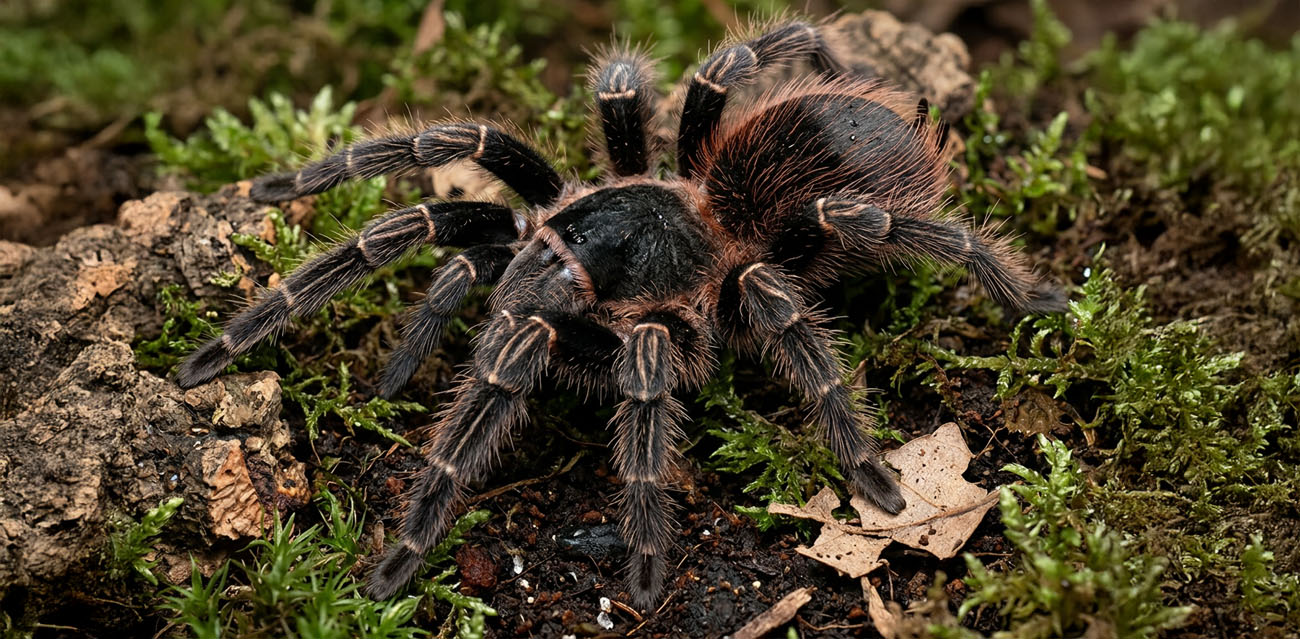 Karmienie ptasznika Lasiodora Klugi