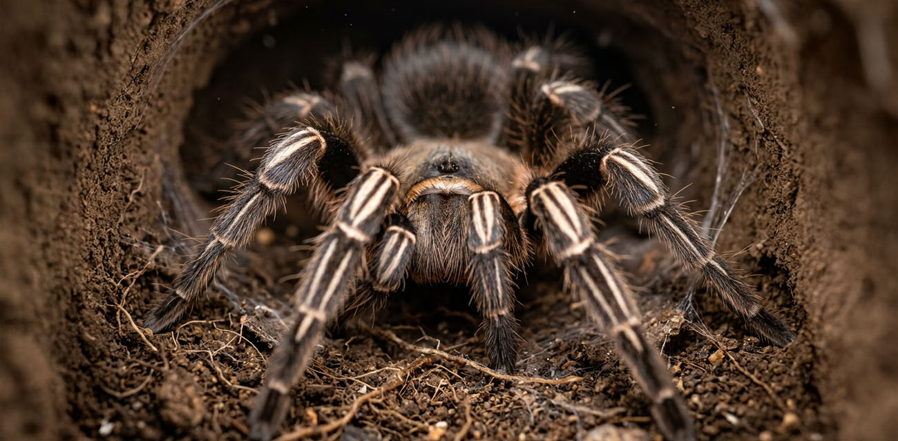 Karmienie ptasznika Aphonopelma Seemanni