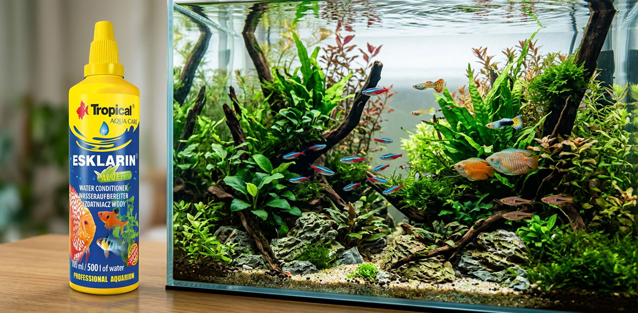 Tropical Esklarin + Aloevera - uzdatniacz wody do akwarium