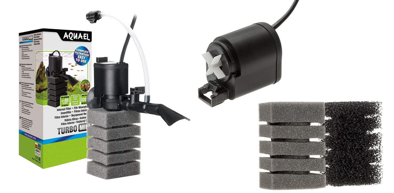 Filtr wewnętrzny AQUAEL TURBO MINI do 80l