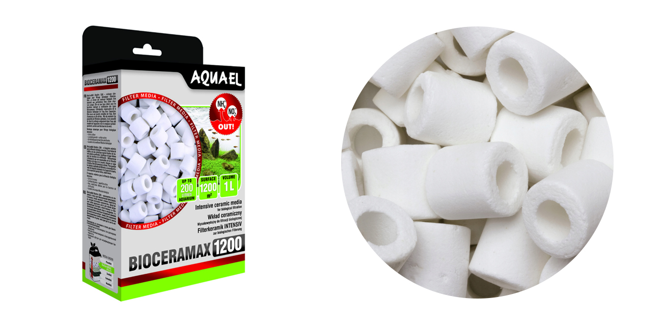 Aquael BioCeraMax UltraPro 1200 (1L) - profesjonalny wkład ceramiczny do filtracji biologicznej
