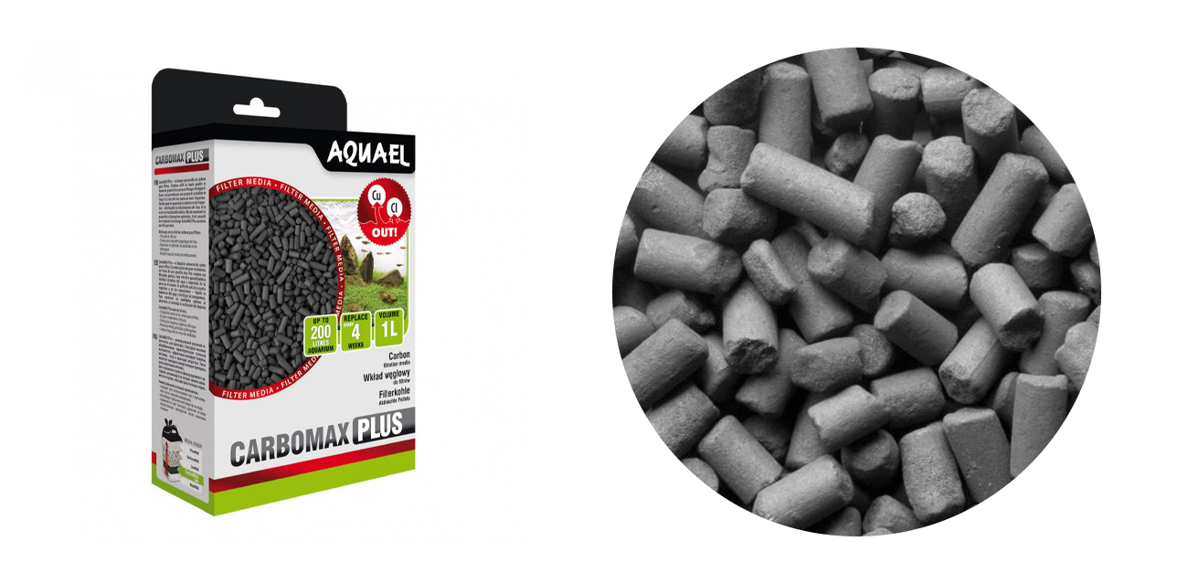 Aquael Wkład CarboMAX Plus (1L) - wydajny węgiel aktywny do filtracji chemicznej