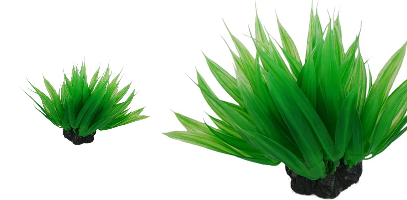 Aquael Sztuczna Roślina Kępkowa PR-410 (10 cm) - trwała dekoracja na korzeniu