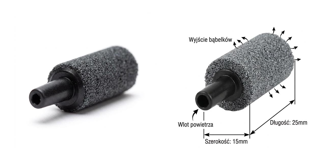 Kamień napowietrzający walec Roller S 15x25 mm AQUAEL