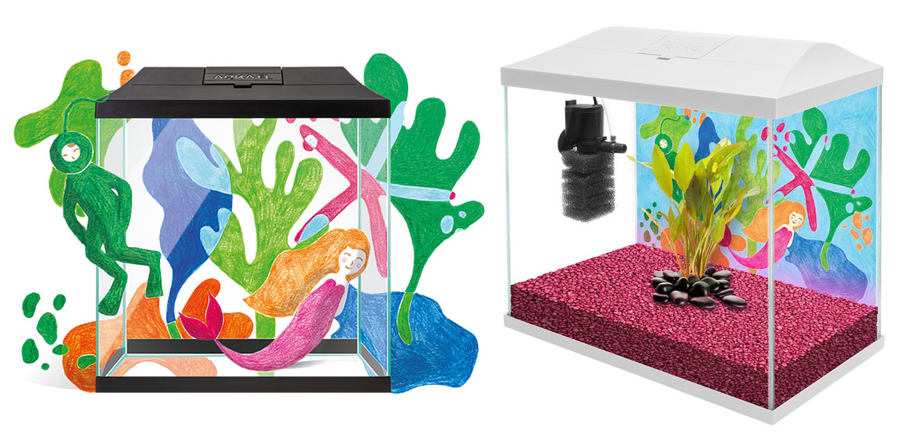 AQUAEL Leddy Mini Creative Set 35 - 35x18x30cm zestaw akwariowy