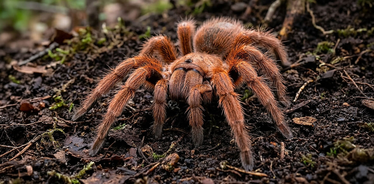 Karmienie ptasznika Grammostola rosea RED