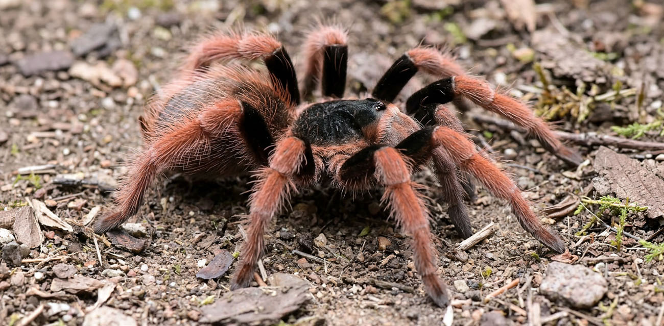 Karmienie ptasznika Megaphobema robustum