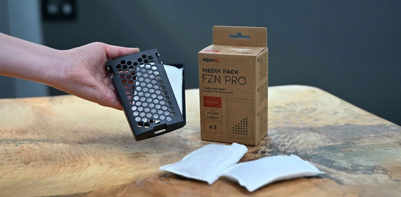 Wkład filtracyjny AQUAEL Media Pack FZN PRO Carbon 3 szt.