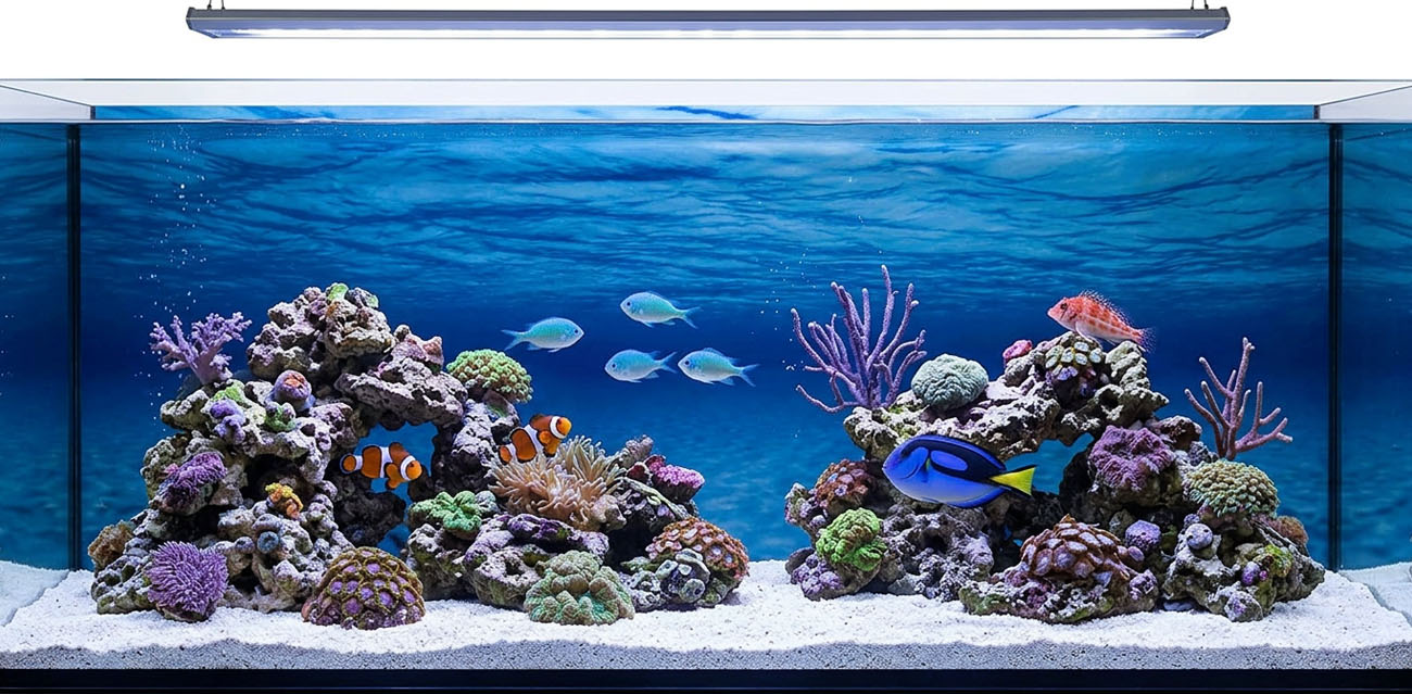 Tło do akwarium dwustronne Woda / Podwodna skała 60x120 cm ZOLUX