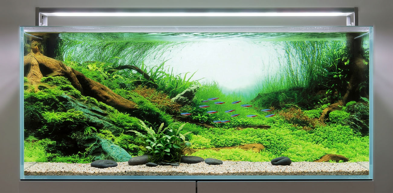 Tło do akwarium Rośliny / Ocean Aqua Nova