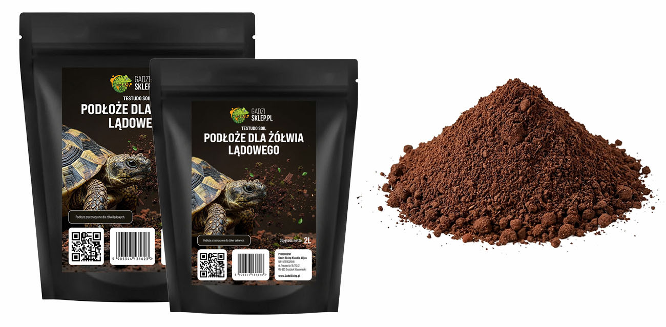 Podłoże dla żółwi lądowych - naturalna mieszanka do terrarium