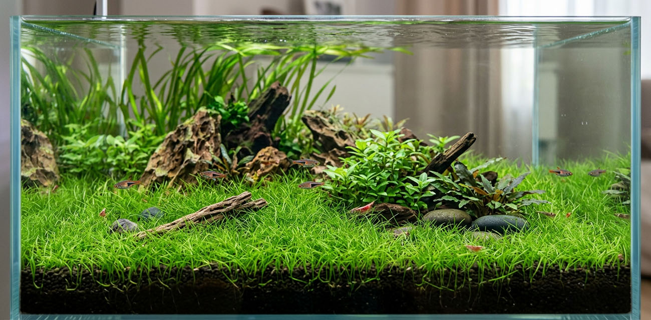 Eleocharis parvula 'Mini' - roślina do akwarium