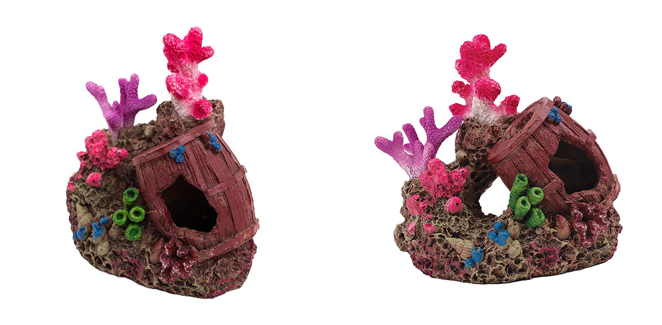 Ozdoba akwariowa Korale z beczką 11,2x7,2x10 cm Aquael