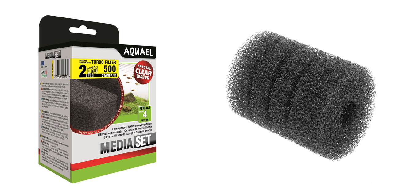 Wkład gąbkowy TURBO 500 20 PPI 2 szt. Aquael