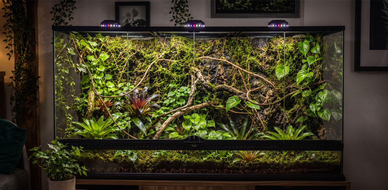 Terrario Nanoray Mini LED 6W - oświetlenie do terrarium 3w1