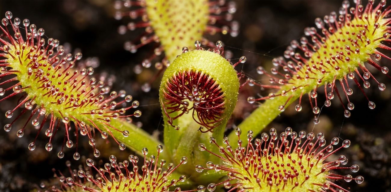 Drosera capensis - roślina owadożerna rosiczka przylądkowa do terrarium